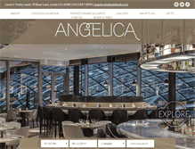 Tablet Screenshot of angelica-restaurant.com